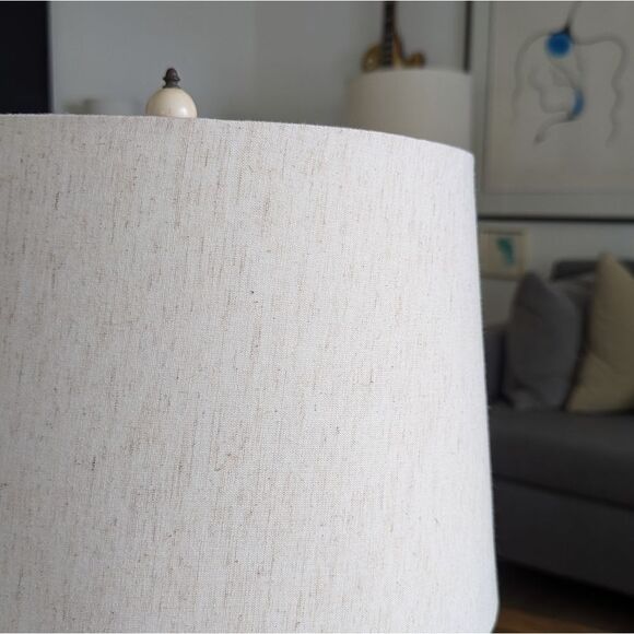 Vintage Art Deco Etched|Cut Glass Table Lamp - Picture 8 of 8